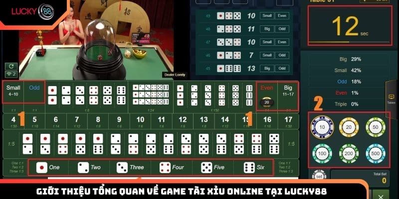 Giới thiệu tổng quan về game Tài Xỉu online tại Lucky88