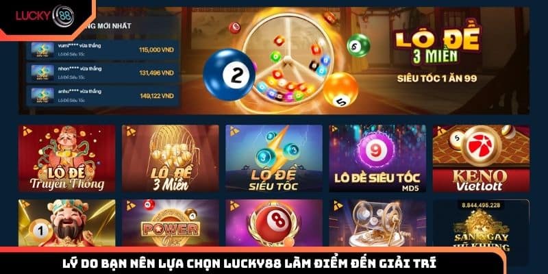 Lý do bạn nên lựa chọn Lucky88 làm điểm đến giải trí